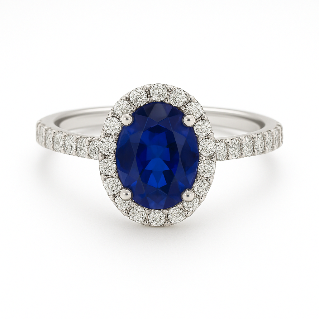 Sapphire Diamond Ring