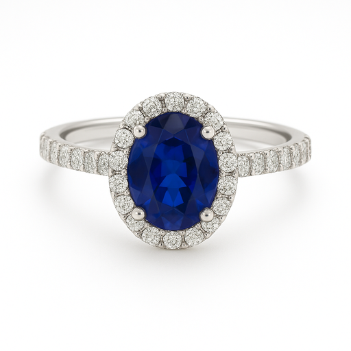 Sapphire Diamond Ring